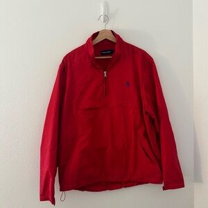 Vintage polo golf red 1/4 zip up jacket